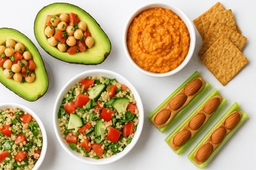 "Selection of iron-rich snacks highlighting the best foods to increase red blood cells naturally, with pumpkin seeds, spinach, and eggs"