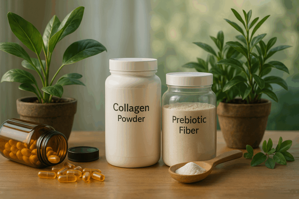 Top supplements shown for how to restore gut health to lose weight effectively.