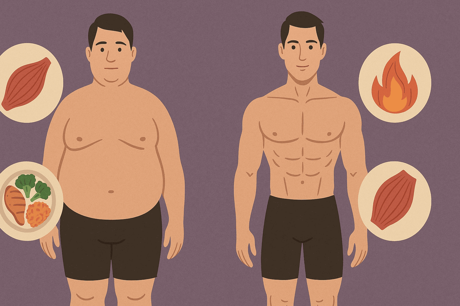 Person analyzing protein calculator for weight loss and muscle gain results to create a personalized fitness and diet plan