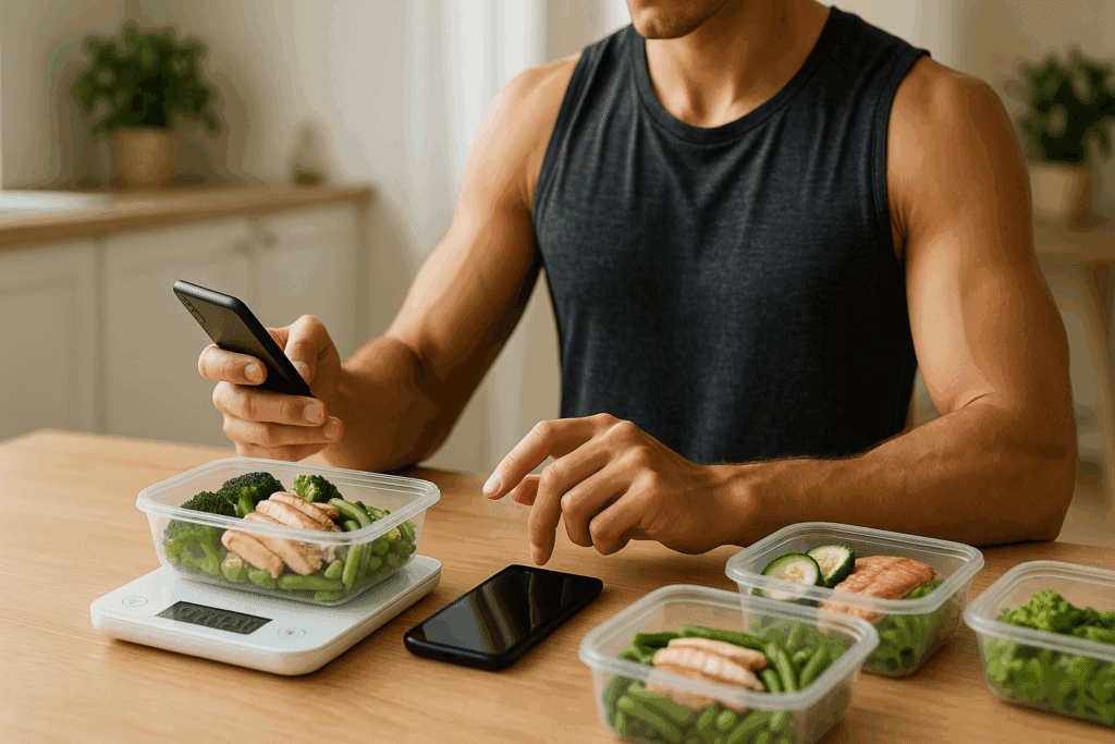 Before-and-after comparison of chaotic junk food versus organized low-carb meals, highlighting How to Track Macros on a Low Carb Diet.

