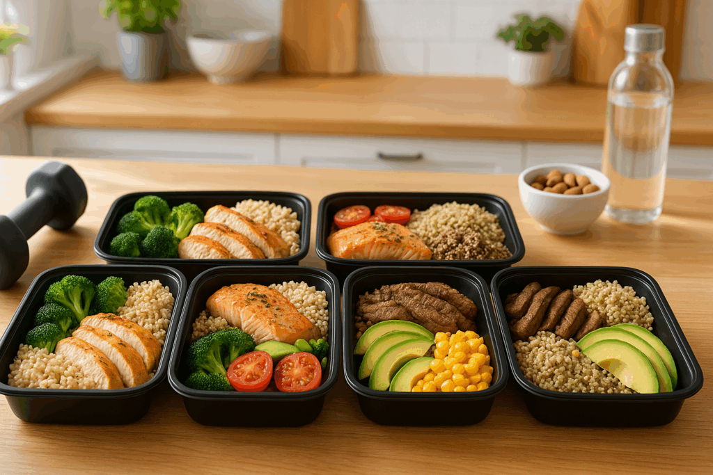 Illustration of a nutritionist planning meals around macronutrients, providing a real-life example of how to use the word "macronutrient" in a sentence.