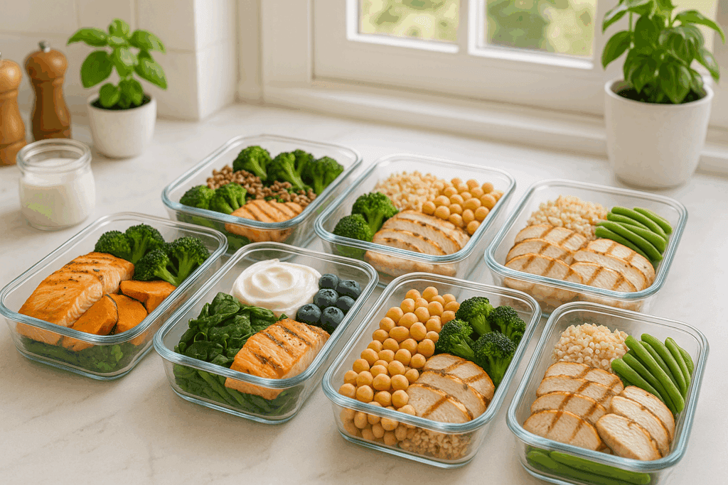 Food tracking app displaying protein intake goals set with a protein calculator for weight loss and muscle gain for fat loss and fitness

