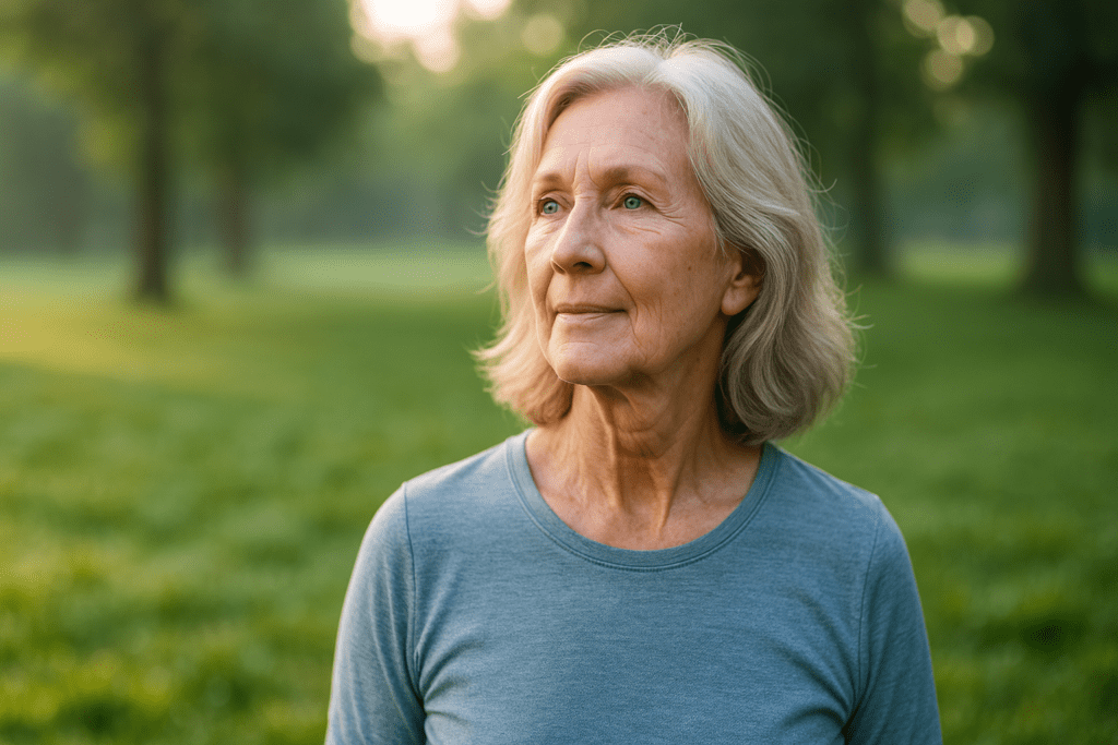 A split-screen photograph contrasting two lifestyles: one side features a calm woman meditating and eating fruit, while the other shows a stressed man smoking under harsh lighting. The visual represents how lifestyle choices such as mindfulness and nutrition can positively influence telomere length, while stress and poor habits may accelerate shortening.
