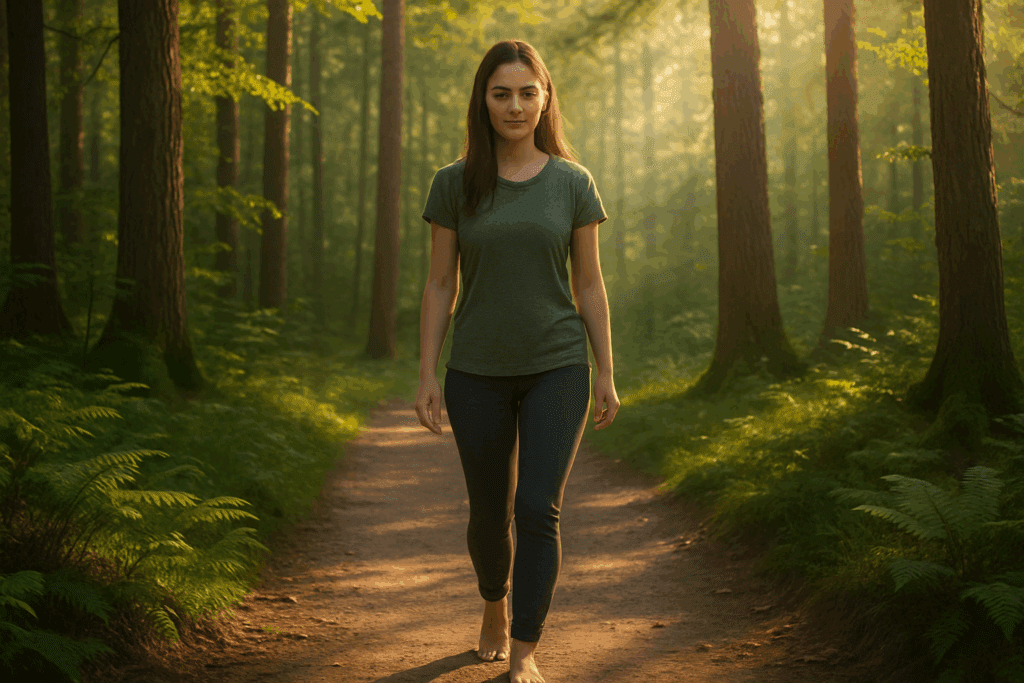How to practice mindfulness regularly with mindful walking in nature.